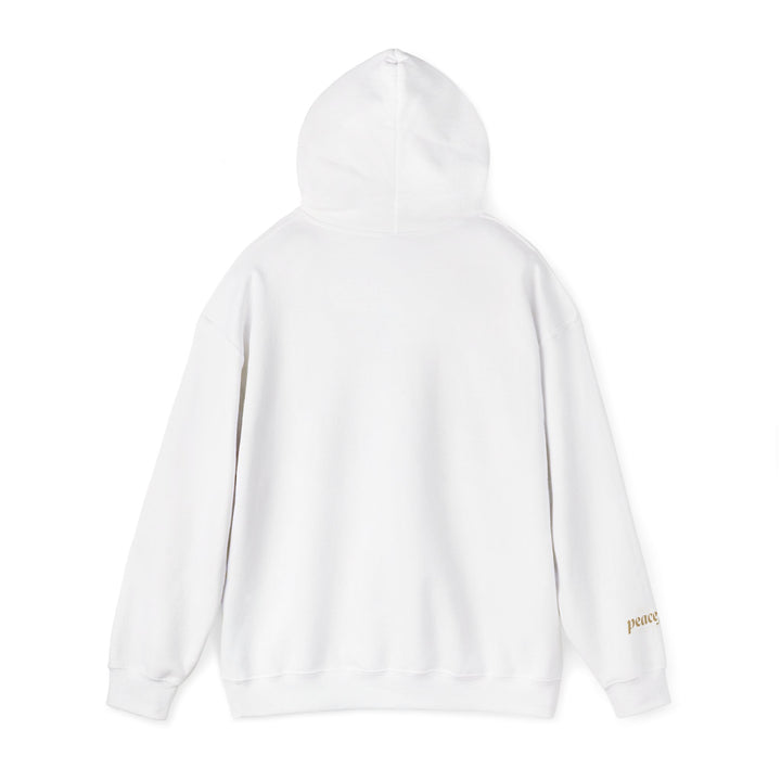 The Peaceful Still Resist – Rhino Edition | Patient & Peaceful Series | Unisex Heavy Blend™ Hooded Sweatshirt | Eco-Friendly Apparel