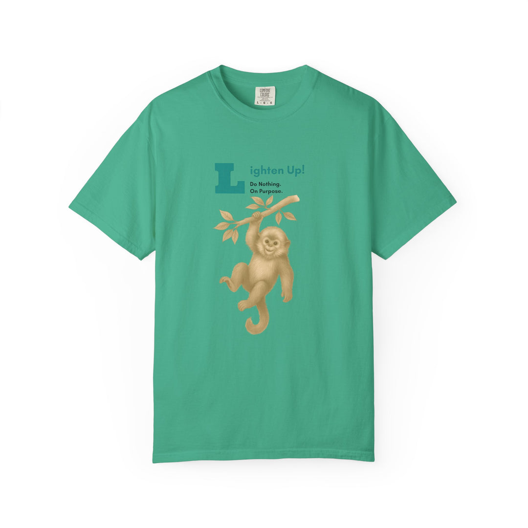 Lighten Up – Golden Snub-Nosed Monkey | Joyful & Playful | Sketch Series by Pure Perspective | Eco Friendly Graphic Tee