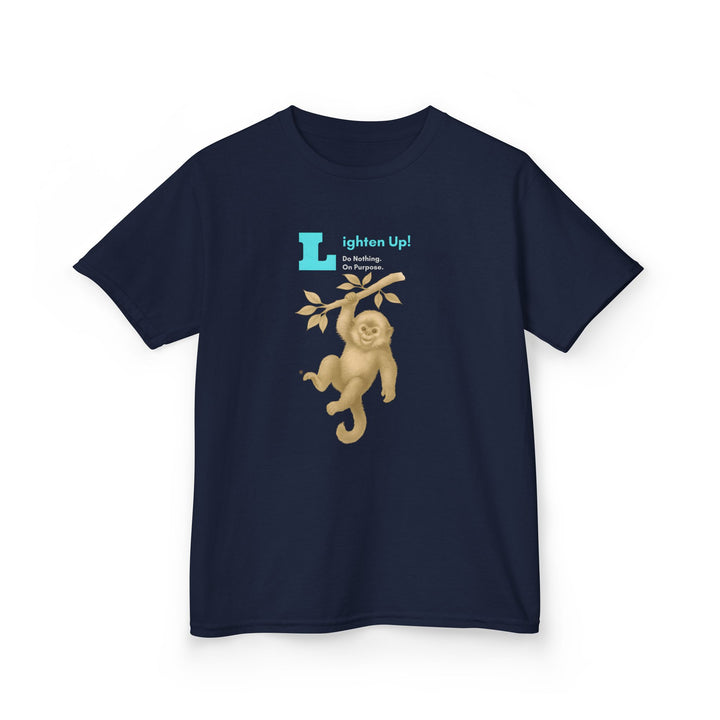 Kids Golden Snub-Nosed Monkey Tee | "Lighten Up" | Sketch Design | Eco-Conscious | Joyful & Playful