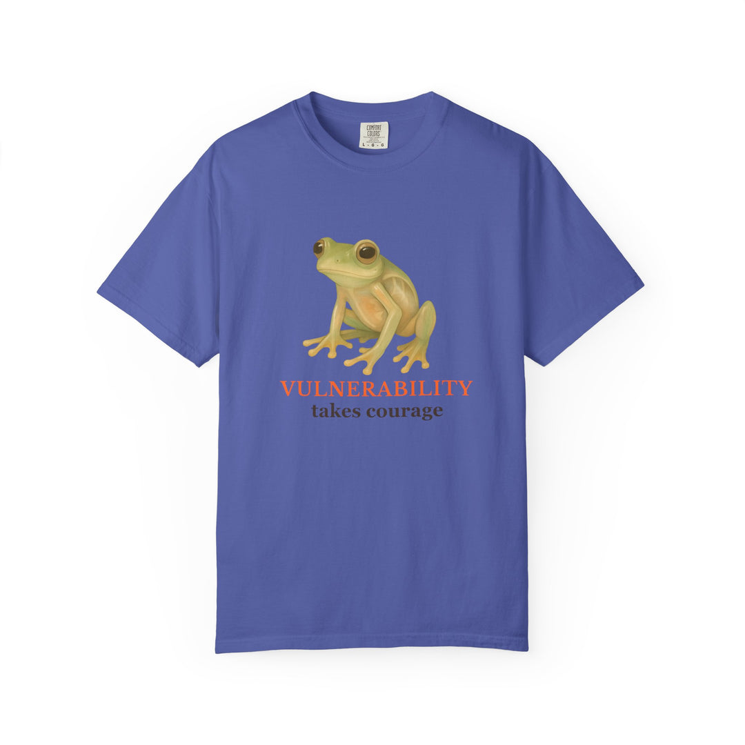 Vulnerability Takes Courage – Glass Frog | Hopeful & Healing | Sketch Series by Pure Perspective App | Eco Friendly Graphic Tee