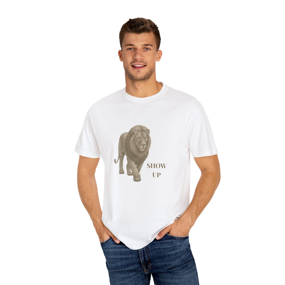Show Up – Lion | Empowered & Bold | Sketch Series by Pure Perspective | Eco Friendly Graphic Tee