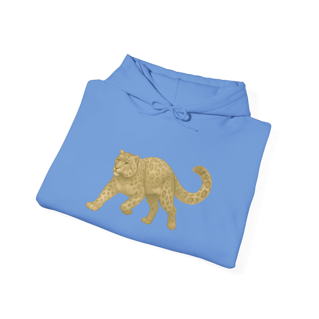 Mastery in Motion – Snow Leopard Edition | Patient & Peaceful Series | Unisex Heavy Blend™ Hooded Sweatshirt | Eco-Friendly Apparel