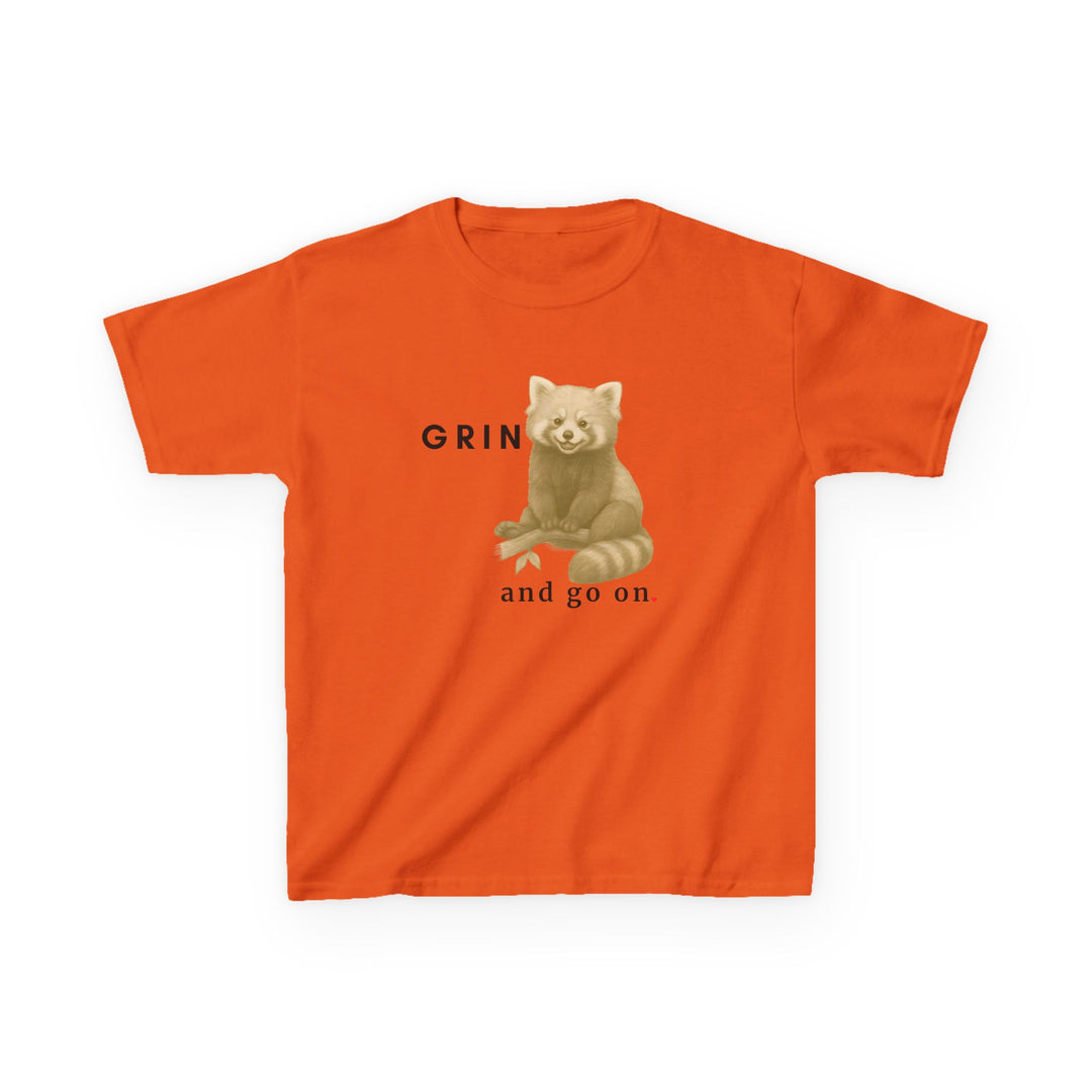 Kids Red Panda Tee | "Grin and Go On" | Sketch Design | Eco-Conscious | Joyful & Playful