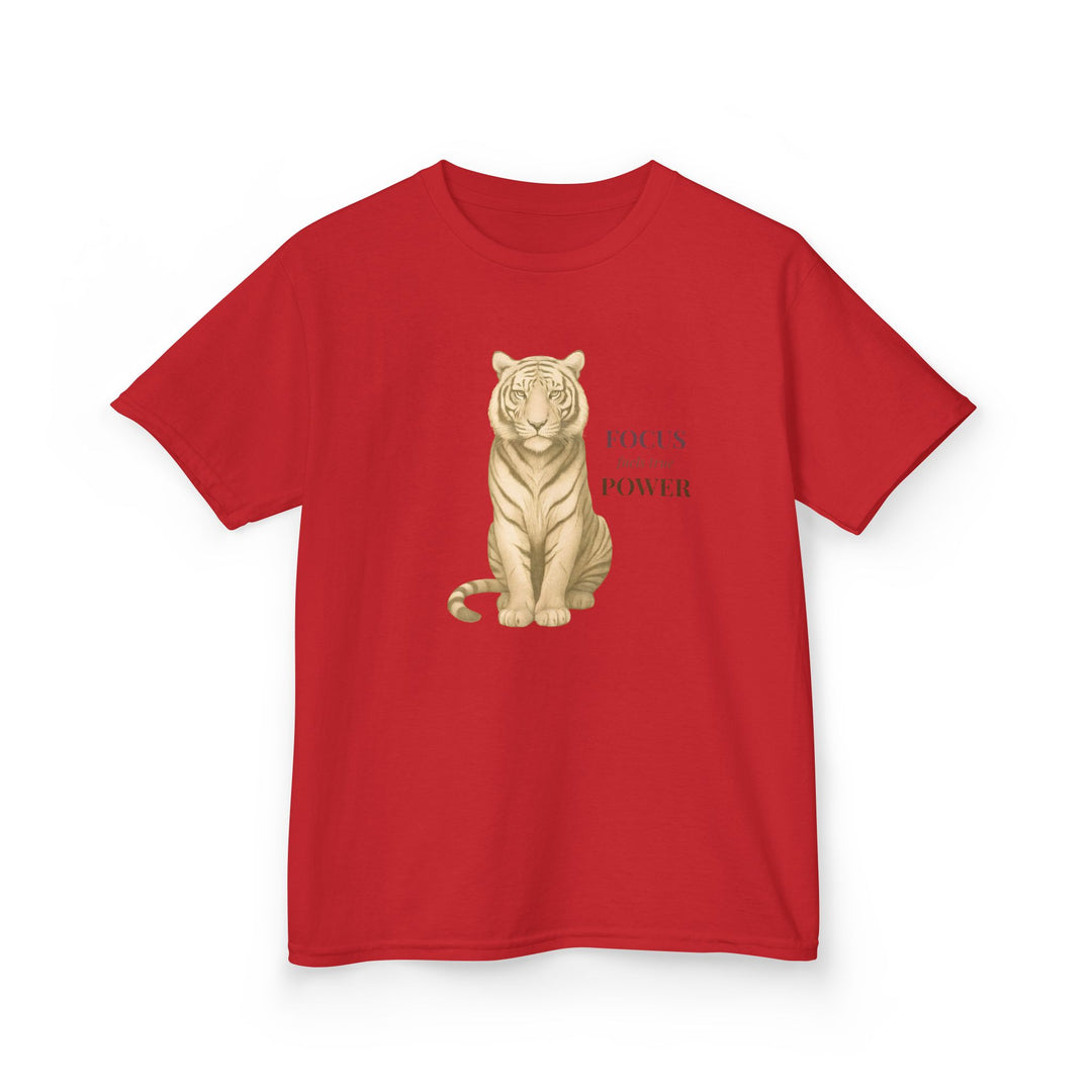 Kids Tiger Tee | "Power Through" | Sketch Design | Eco-Conscious | Empowered & Bold