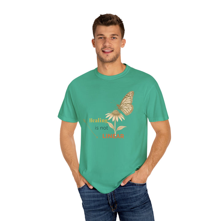 Healing is not Linear – Monarch Butterfly | Hopeful & Healing | Sketch Series by Pure Perspective App | Eco Friendly Graphic Tee