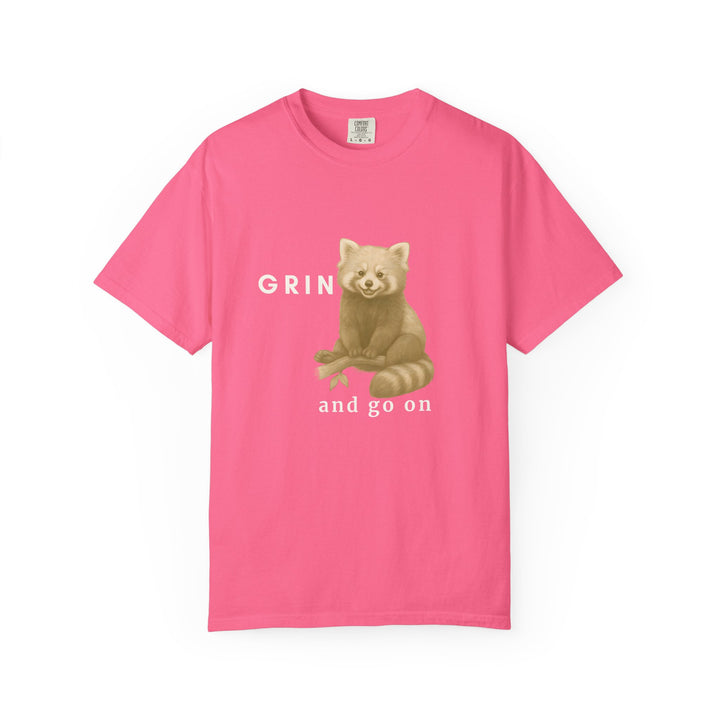 Grin and go on – Red Panda | Joyful & Playful | Sketch Series by Pure Perspective App | Eco Friendly Graphic Tee