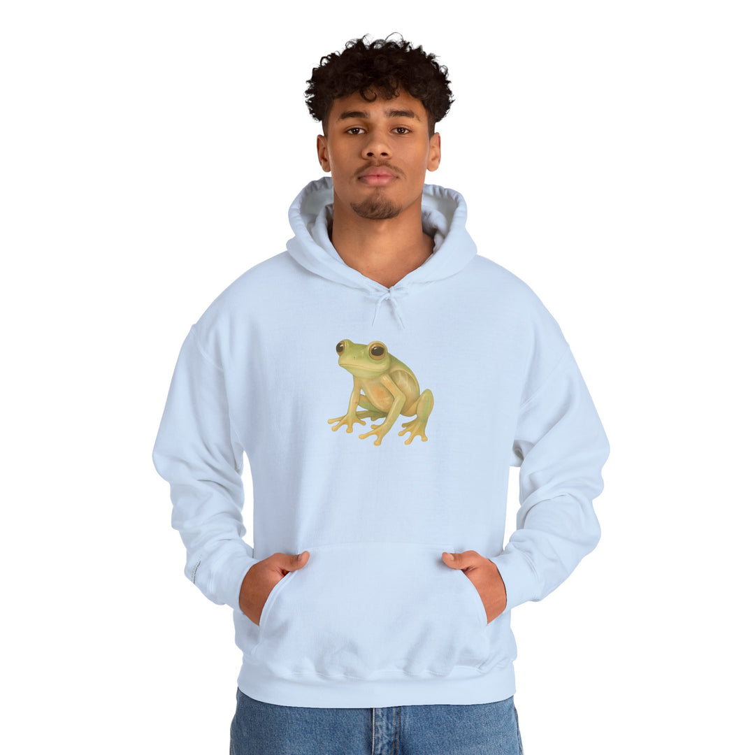 Vulnerability Takes Courage – Glass Frog Butterfly Edition | Hopeful & Healing Series | Unisex Heavy Blend™ Hooded Sweatshirt | Eco-Friendly Apparel
