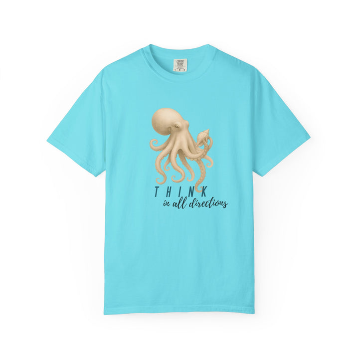 Think In All Directions – Octopus | Joyful & Playful | Sketch Series by Pure Perspective App | Eco Friendly Graphic Tee