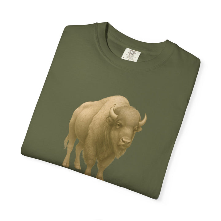 Guard What's Sacred – Bison | Connected & Compassionate | Sketch Series by Pure Perspective App | Eco Friendly Graphic Tee