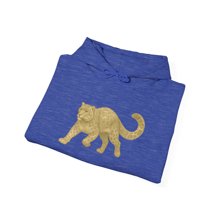 Mastery in Motion – Snow Leopard Edition | Patient & Peaceful Series | Unisex Heavy Blend™ Hooded Sweatshirt | Eco-Friendly Apparel