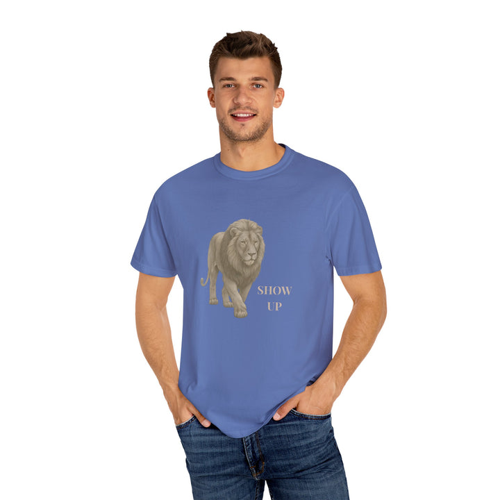 Show Up – Lion | Empowered & Bold | Sketch Series by Pure Perspective | Eco Friendly Graphic Tee