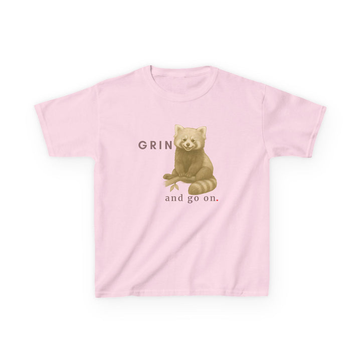 Kids Red Panda Tee | "Grin and Go On" | Sketch Design | Eco-Conscious | Joyful & Playful