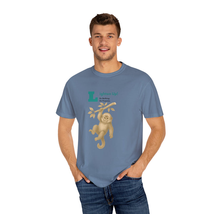 Lighten Up – Golden Snub-Nosed Monkey | Joyful & Playful | Sketch Series by Pure Perspective | Eco Friendly Graphic Tee