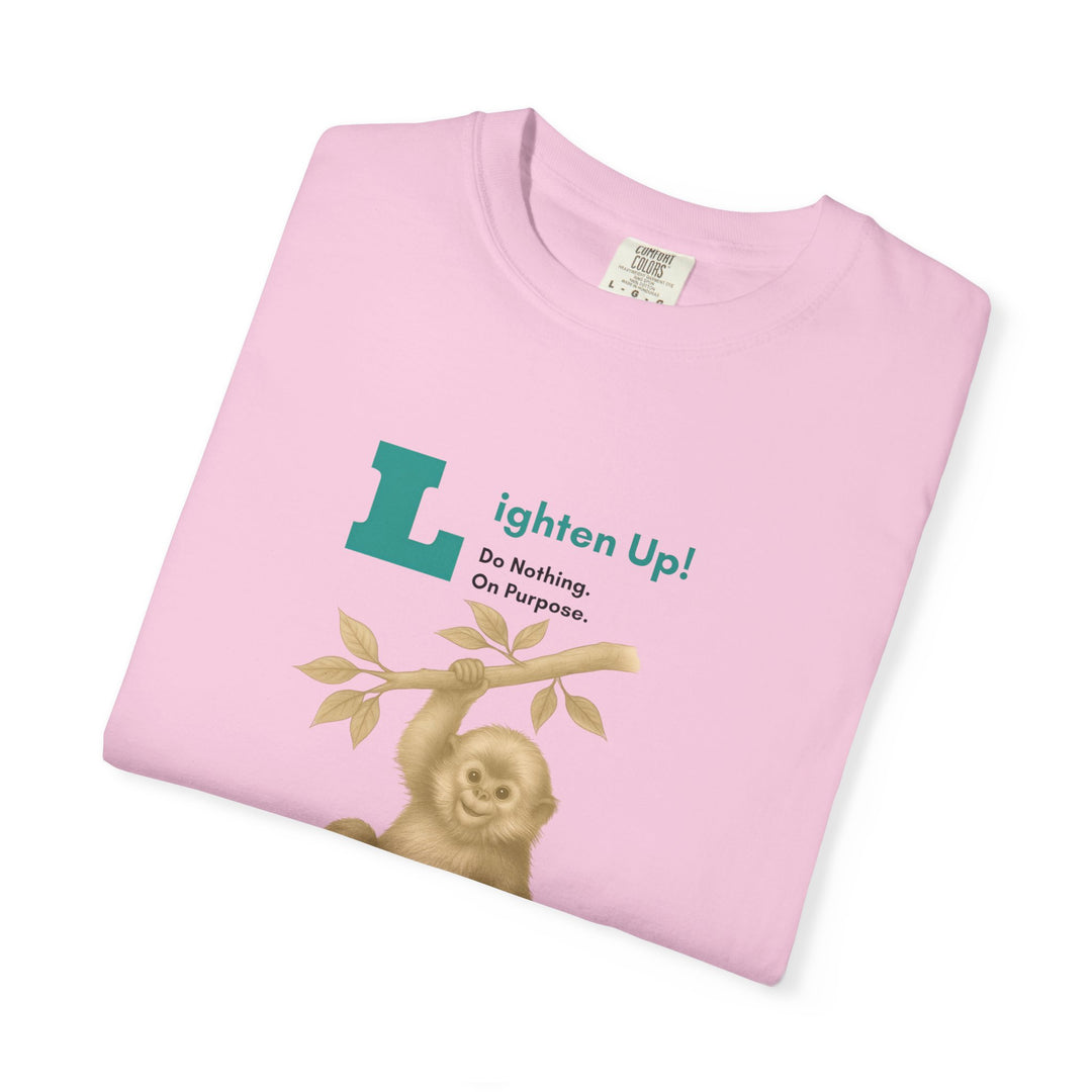 Lighten Up – Golden Snub-Nosed Monkey | Joyful & Playful | Sketch Series by Pure Perspective | Eco Friendly Graphic Tee