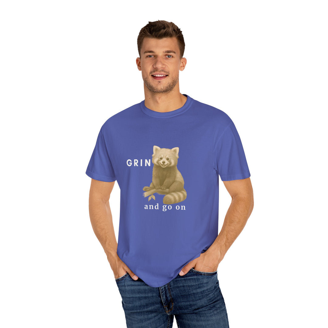 Grin and go on – Red Panda | Joyful & Playful | Sketch Series by Pure Perspective App | Eco Friendly Graphic Tee