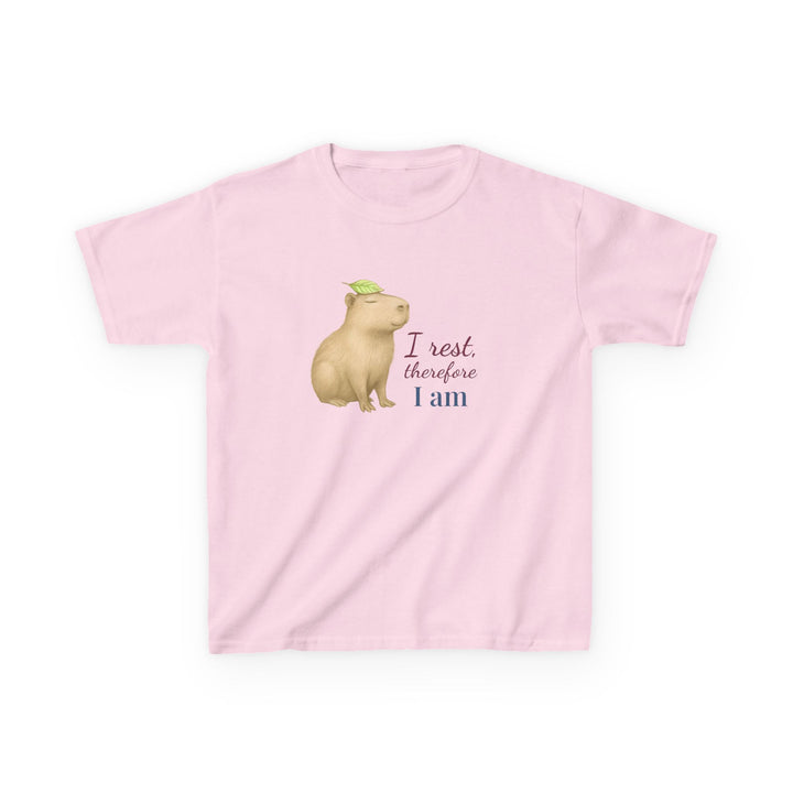 Kids Capybara Tee | "Take it Easy" | Sketch Design | Eco-Conscious | Grounded & Gentle