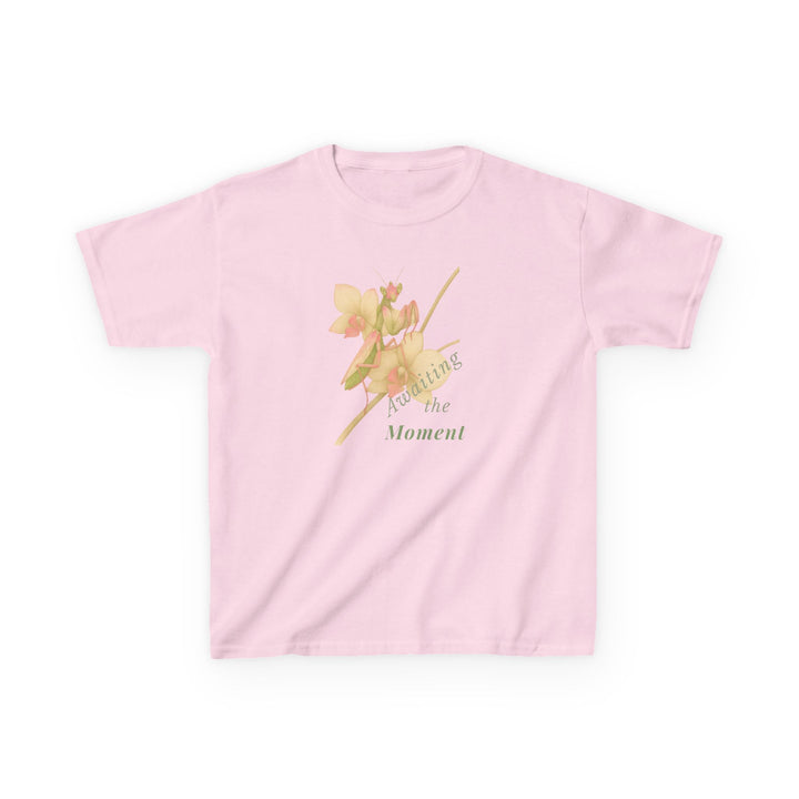 Kids Orchid Mantis Tee | "Awaiting the Moment" | Sketch Design | Eco-Conscious | Reflective & Wise