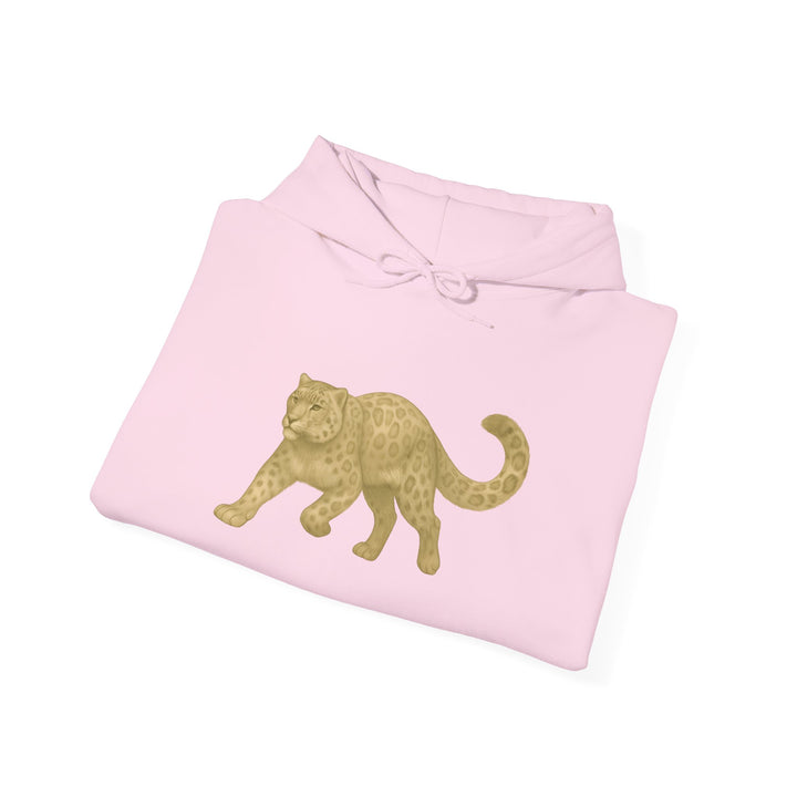 Mastery in Motion – Snow Leopard Edition | Patient & Peaceful Series | Unisex Heavy Blend™ Hooded Sweatshirt | Eco-Friendly Apparel