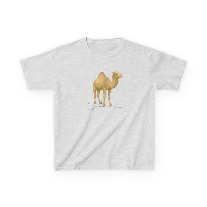Kids Camel Tee | "Endurance" | Sketch Design | Eco-Conscious | Patient & Peaceful