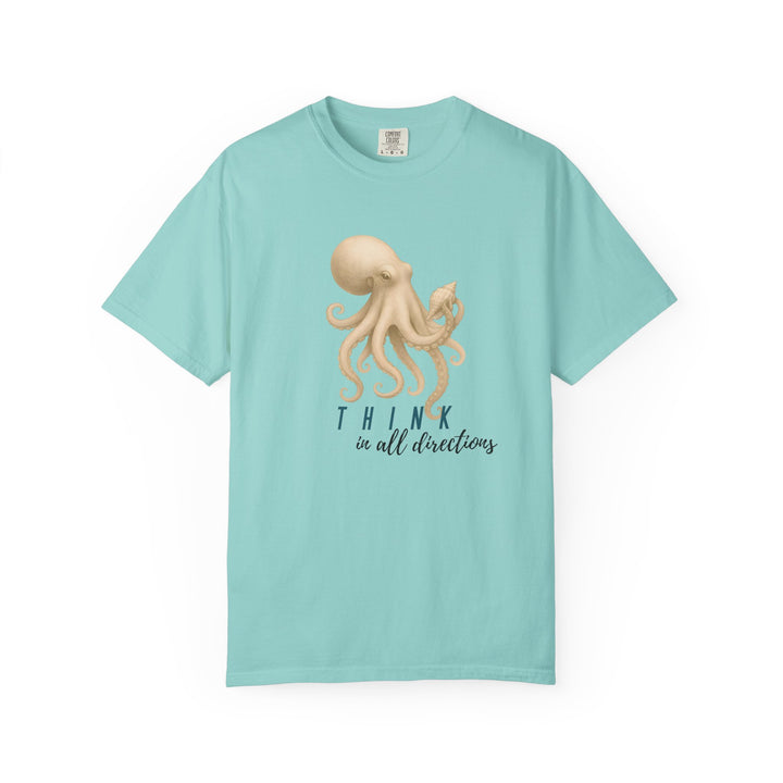 Think In All Directions – Octopus | Joyful & Playful | Sketch Series by Pure Perspective App | Eco Friendly Graphic Tee