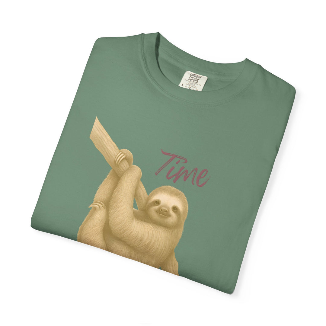 Time is Yours – Sloth | Joyful & Playful | Sketch Series by Pure Perspective | Eco Friendly Graphic Tee