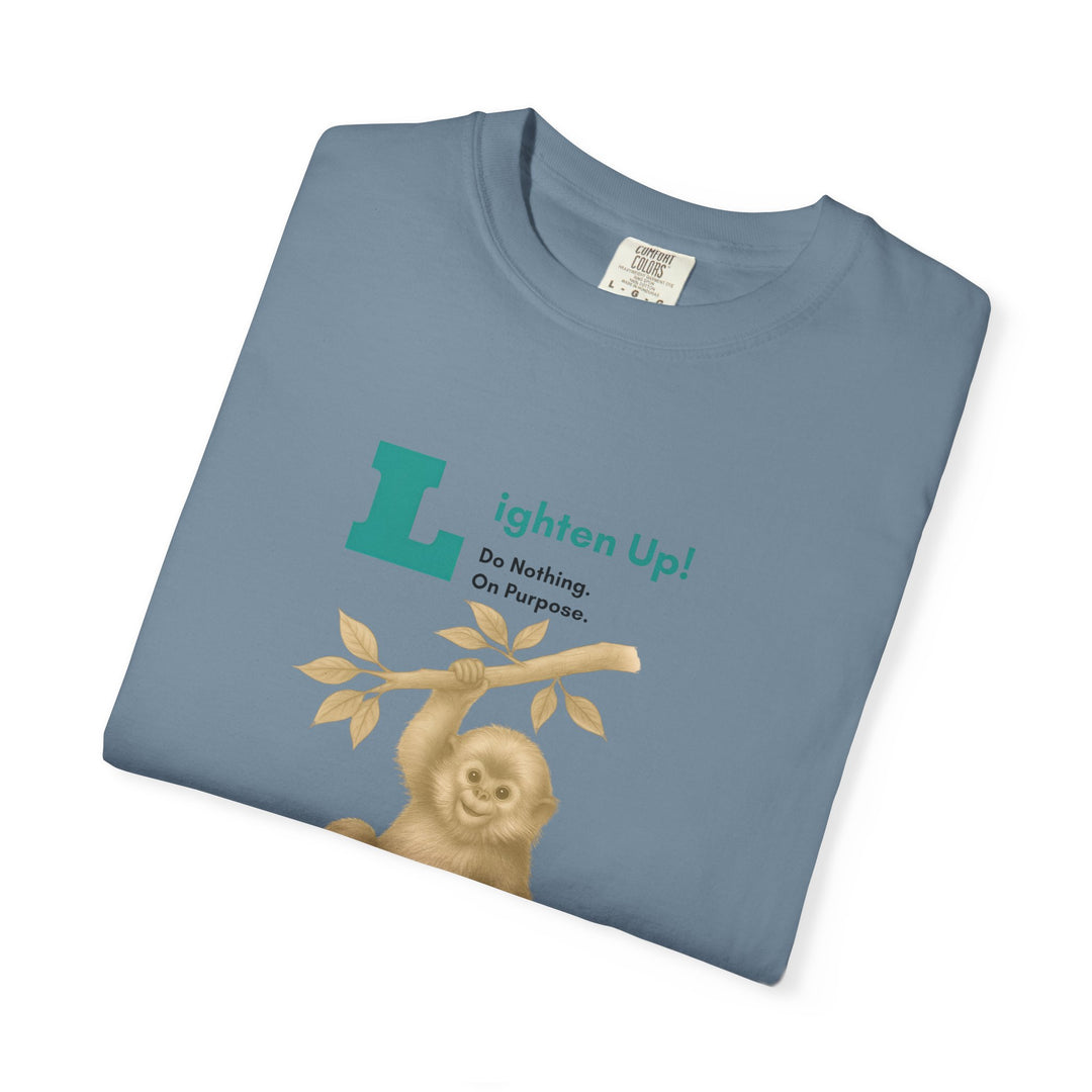 Lighten Up – Golden Snub-Nosed Monkey | Joyful & Playful | Sketch Series by Pure Perspective | Eco Friendly Graphic Tee