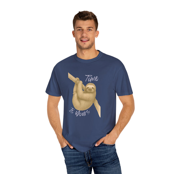 Time is Yours – Sloth | Joyful & Playful | Sketch Series by Pure Perspective | Eco Friendly Graphic Tee