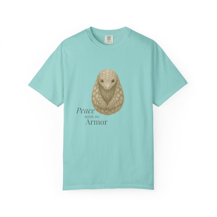 Peace Needs No Armor – Pangolin | Calm & Centered | Sketch Series by Pure Perspective | Eco Friendly Graphic Tee