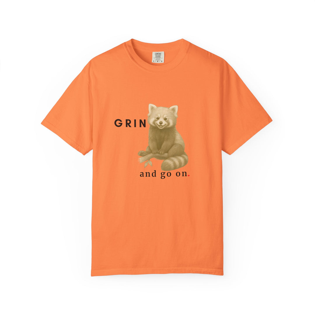 Grin and go on – Red Panda | Joyful & Playful | Sketch Series by Pure Perspective App | Eco Friendly Graphic Tee