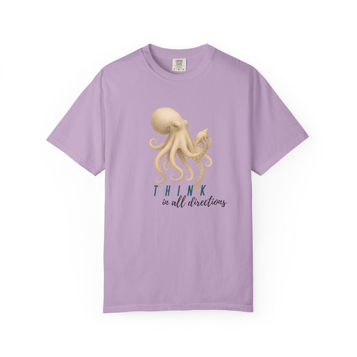 Think In All Directions – Octopus | Joyful & Playful | Sketch Series by Pure Perspective App | Eco Friendly Graphic Tee
