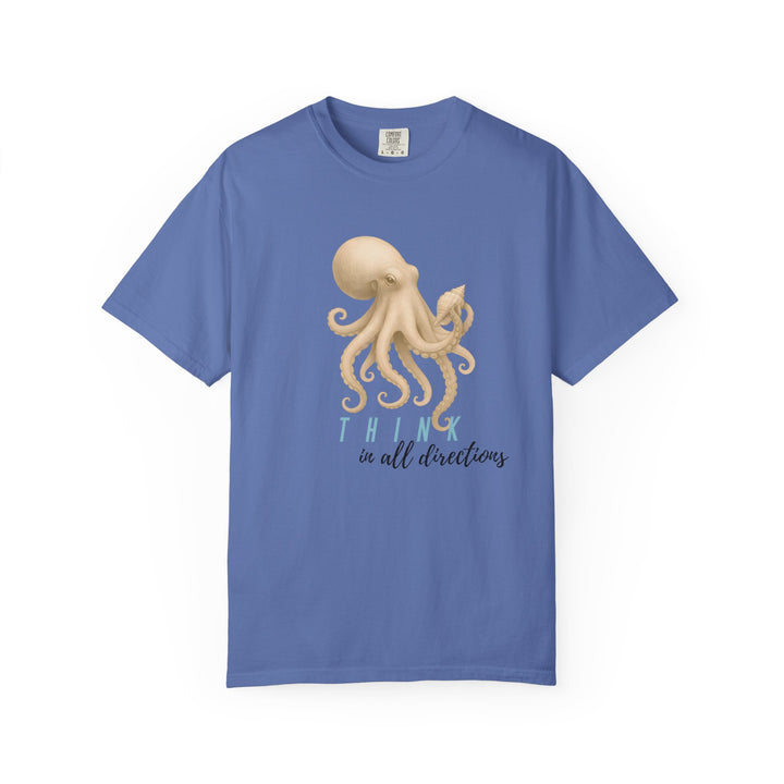 Think In All Directions – Octopus | Joyful & Playful | Sketch Series by Pure Perspective App | Eco Friendly Graphic Tee