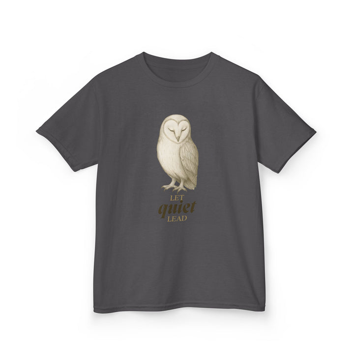 Kids Barn Owl Tee | "Listen First" | Sketch Design | Eco-Conscious | Calm & Centered