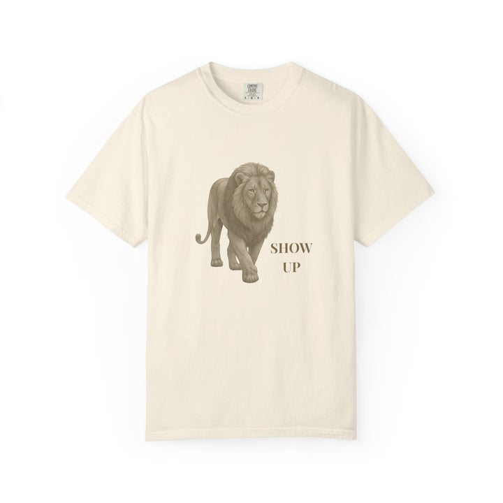 Show Up – Lion | Empowered & Bold | Sketch Series by Pure Perspective | Eco Friendly Graphic Tee