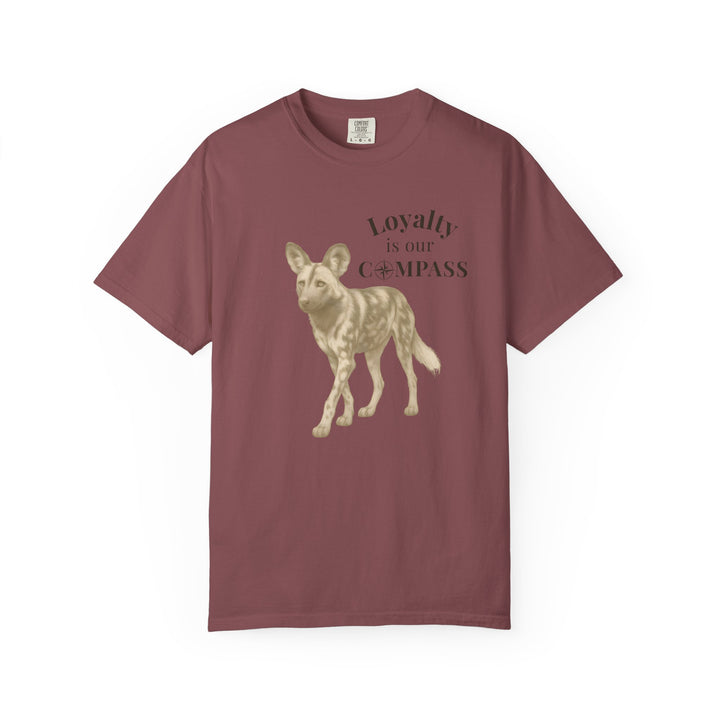 Loyalty Is Our Compass – African Wild Dog | Empowered & Bold | Sketch Series by Pure Perspective | Eco Friendly Graphic Tee