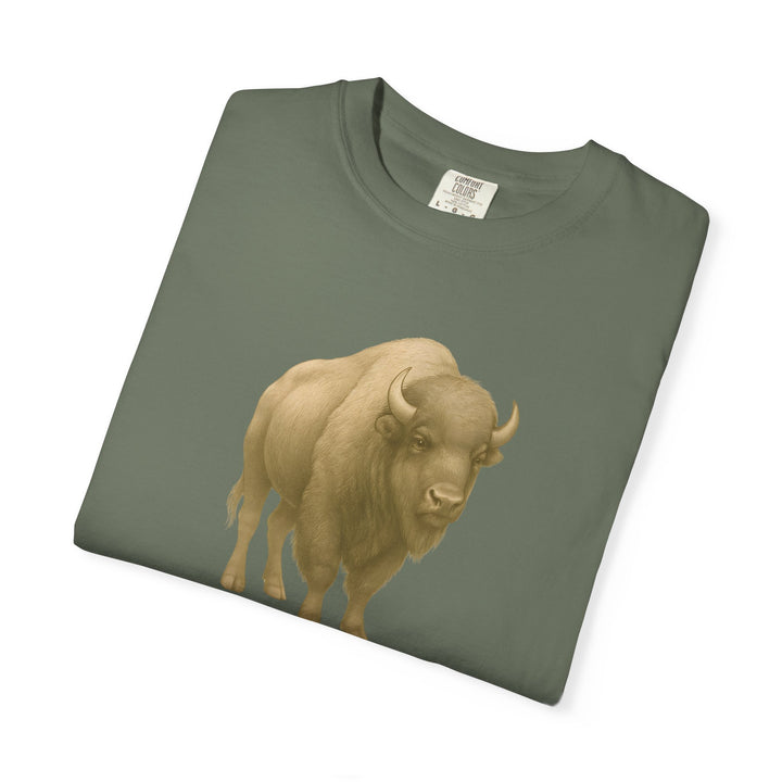 Guard What's Sacred – Bison | Connected & Compassionate | Sketch Series by Pure Perspective App | Eco Friendly Graphic Tee