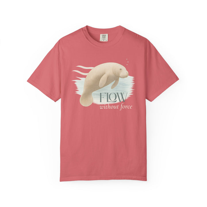 Flow Without Force – Manatee | Calm & Centered | Sketch Series by Pure Perspective | Eco Friendly Graphic Tee