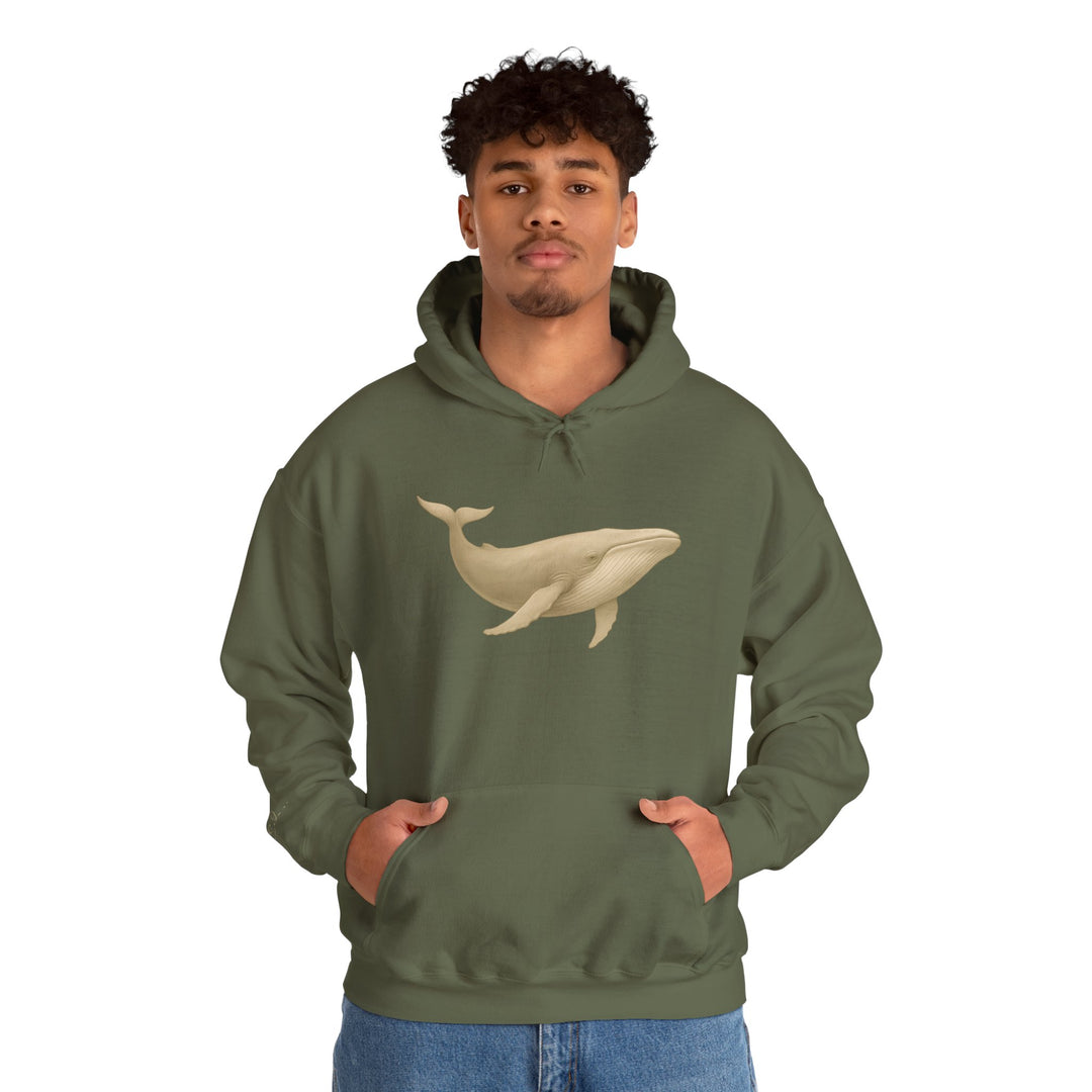 Endure – Blue Whale Edition | Connected & Compassionate Series | Unisex Heavy Blend™ Hooded Sweatshirt | Eco-Friendly Apparel