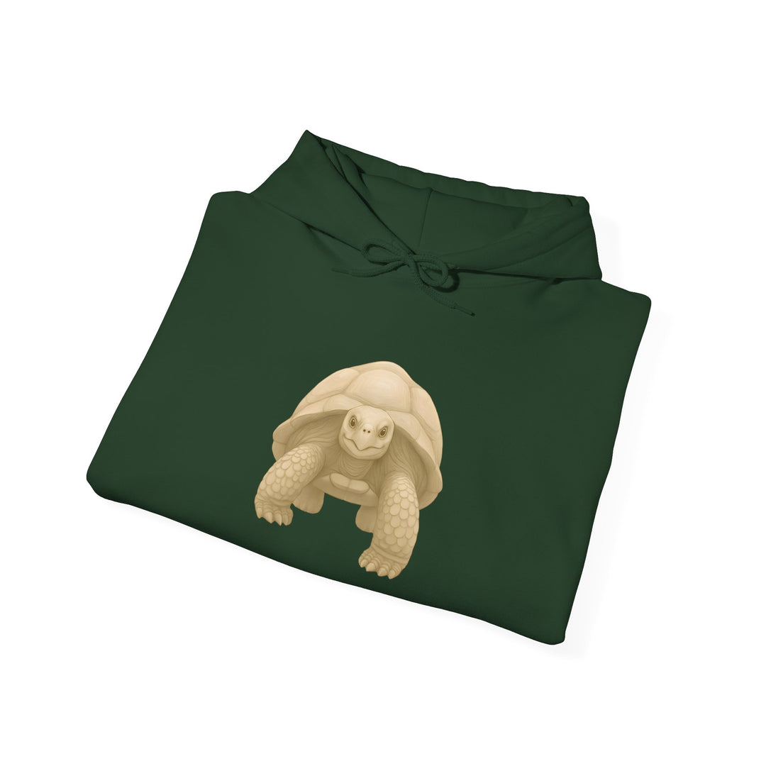 Rooted In the Long Game – Giant Tortoise Edition | Grounded & Gentle Series | Unisex Heavy Blend™ Hooded Sweatshirt | Eco-Friendly Apparel