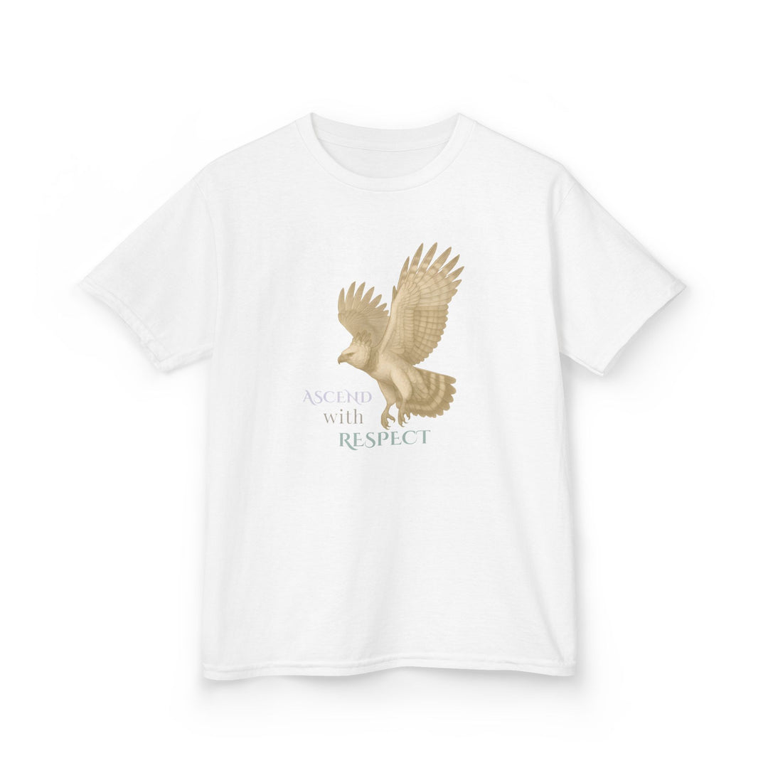 Kids Harpy Eagle Tee | "Rise with Kindness" | Sketch Design | Eco-Conscious | Empowered & Bold