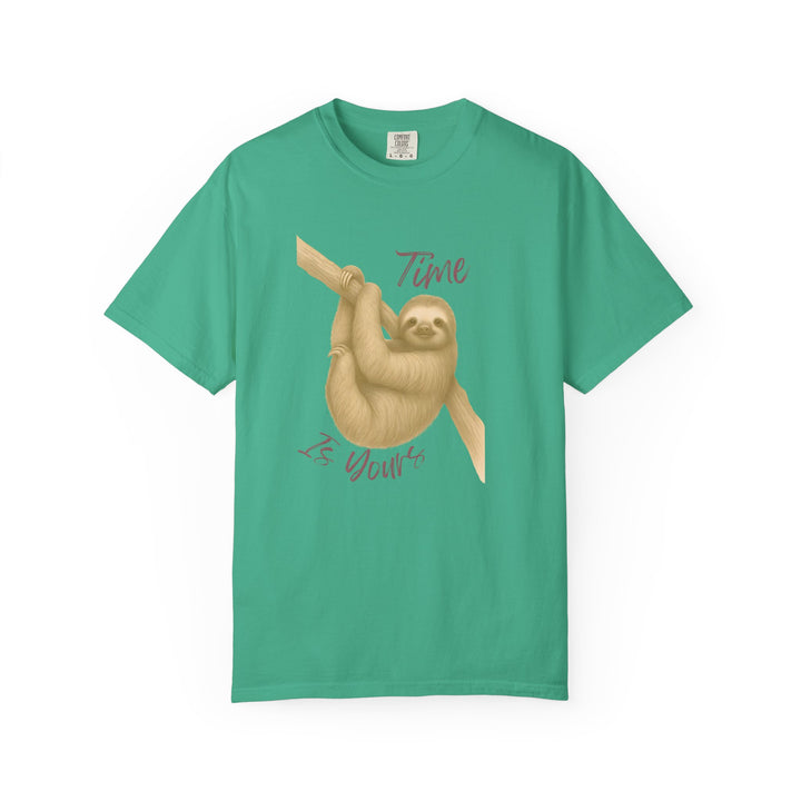 Time is Yours – Sloth | Joyful & Playful | Sketch Series by Pure Perspective | Eco Friendly Graphic Tee