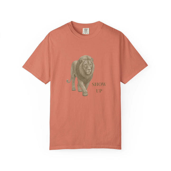 Show Up – Lion | Empowered & Bold | Sketch Series by Pure Perspective | Eco Friendly Graphic Tee