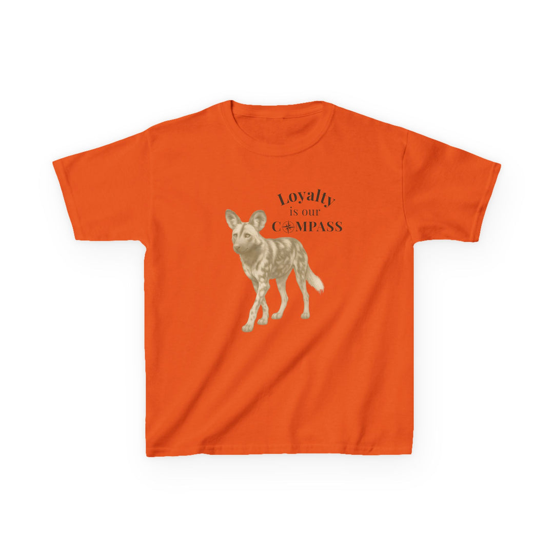 Kids African Wild Dog Tee | "Loyalty is Our Compass" | Sketch Design | Eco-Conscious | Empowered & Bold