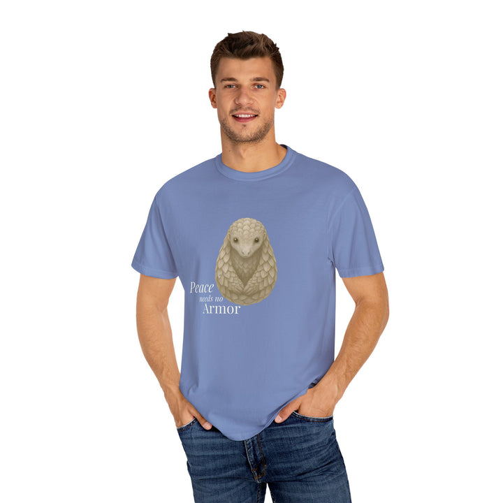 Peace Needs No Armor – Pangolin | Calm & Centered | Sketch Series by Pure Perspective | Eco Friendly Graphic Tee