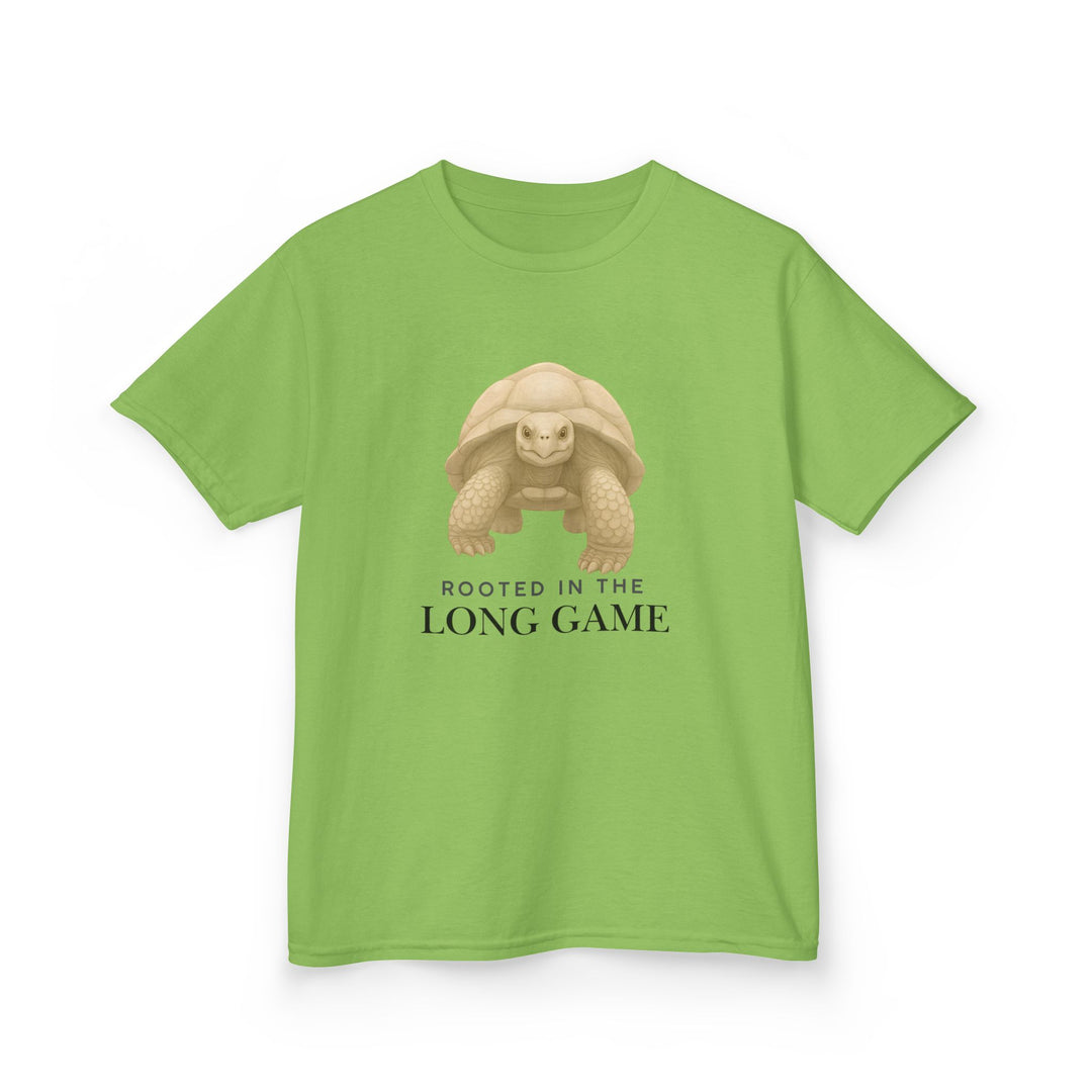 Kids Giant Tortoise Tee | "Build Your Future" | Sketch Design | Eco-Conscious | Grounded & Gentle
