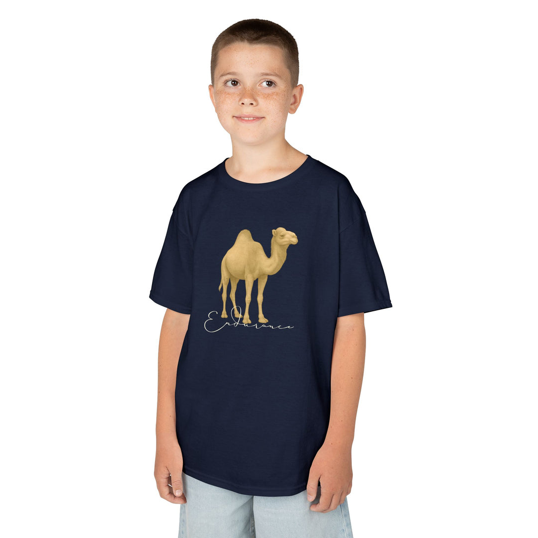 Kids Camel Tee | "Endurance" | Sketch Design | Eco-Conscious | Patient & Peaceful
