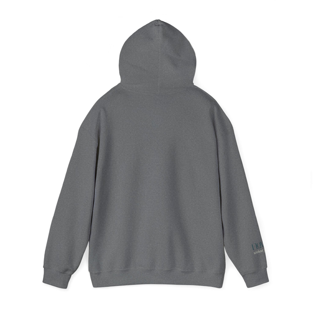 Flow without Force – Manatee | Calm & Centered Series | Unisex Heavy Blend™ Hooded Sweatshirt | Eco-Friendly Apparel