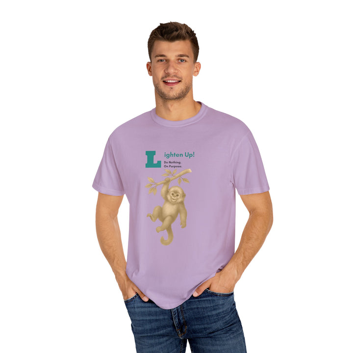 Lighten Up – Golden Snub-Nosed Monkey | Joyful & Playful | Sketch Series by Pure Perspective | Eco Friendly Graphic Tee