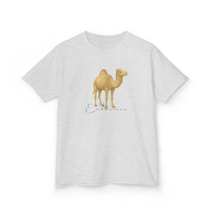 Kids Camel Tee | "Endurance" | Sketch Design | Eco-Conscious | Patient & Peaceful