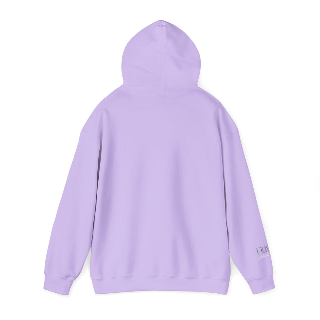 Flow without Force – Manatee | Calm & Centered Series | Unisex Heavy Blend™ Hooded Sweatshirt | Eco-Friendly Apparel