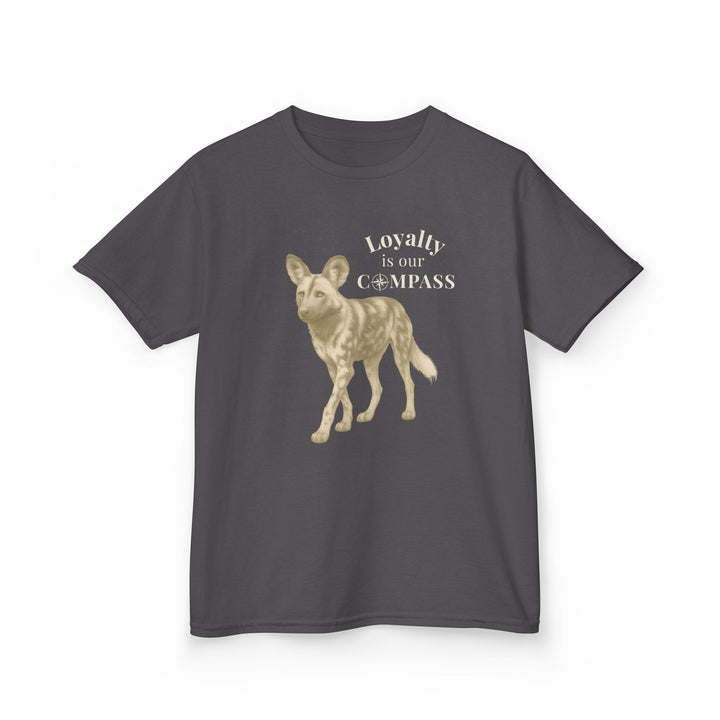 Kids African Wild Dog Tee | "Loyalty is Our Compass" | Sketch Design | Eco-Conscious | Empowered & Bold